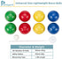 90mm Set 8 1 Pointyard Bocce Ball with PE Balls, Pallino, Carrying Bag, Measuring Tape - Family Game