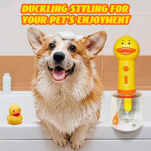 Dog Shampoo Frother, Pet Bath Brush - Deep Cleaning Foam Machine with 350ml Capacity, Shampoo Sprayer