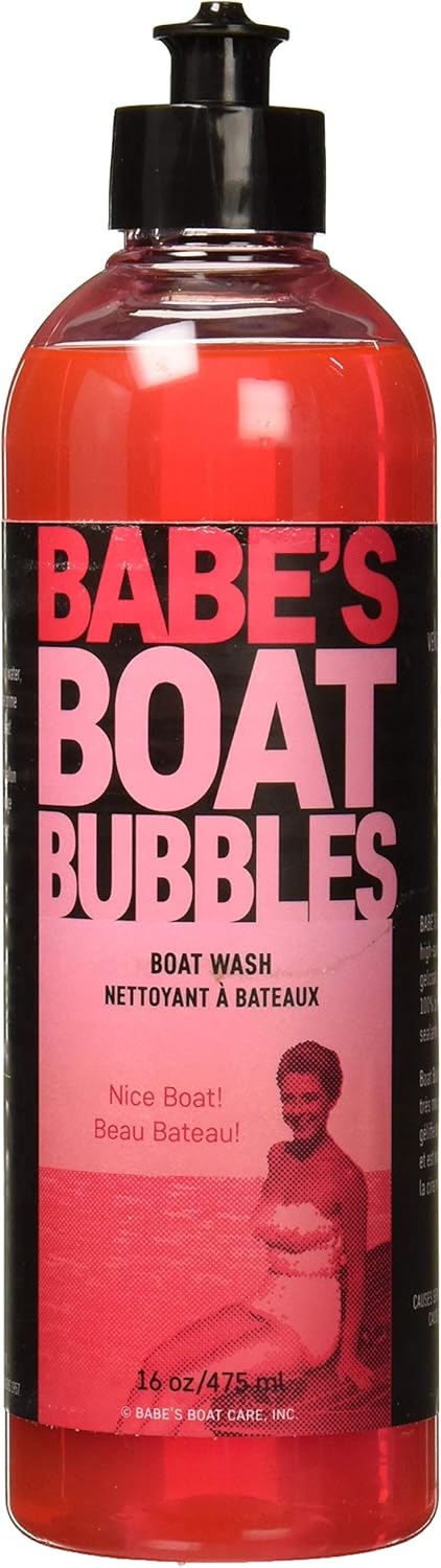 Babes Boat Bubbles High-Sudsing Boat Wash Soap Safe for Gelcoat, Wont Strip