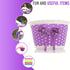 Girl’s Bicycle Decorations Set, Fun Decor with Beads, Rear View Mirror, Water Bottle, Handlebar Streamers & Basket