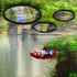 5pcs Aquarium Floating Plant Rings, 5 Sizes Foam Fish Feeding Rings for Keeping Floating Plants in Place, Black