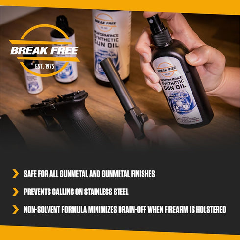 1 Break Free LP Lubricant and Preservative Performance Synthetic Gun Oil, Spray Bottle, Pint