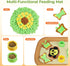 2IN1 28.3''x28.3'' Dog Bed Mat&Snuffle Mat for Dogs Large Breed, Interactive Puzzle Dog Food Mat, Easy to Clean