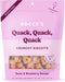 Bocce's Bakery Oven Baked Quack, Quack Treats, All-Natural Duck & Blueberry Biscuits, 5 oz, Made in The USA