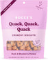 Bocce's Bakery Oven Baked Quack, Quack Treats, All-Natural Duck & Blueberry Biscuits, 5 oz, Made in The USA