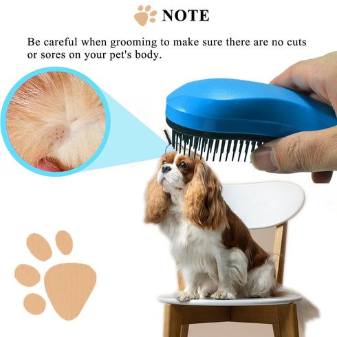 Small Dog Brush, Soft Pet Grooming Brush for Shih Tzus, Yorkies, Maltipoos, Maltese, Puppy Massaging Hair Brush, Cat
