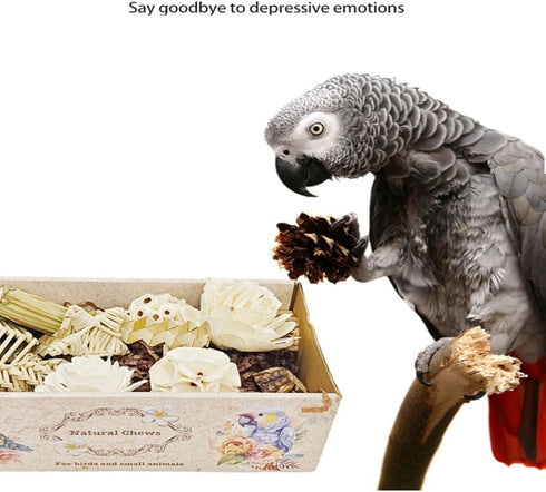 Generic Bird Toys Bird Foraging Shredding Chewing Parrot Foraging Shredding Toys Chewing Toy Birdcage Accessories