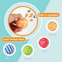 AMA SPORT Dog Squeaky Tennis Balls for New Puppy, Small Dog, Cat, 12 Balls Pack (2.0 Inch)