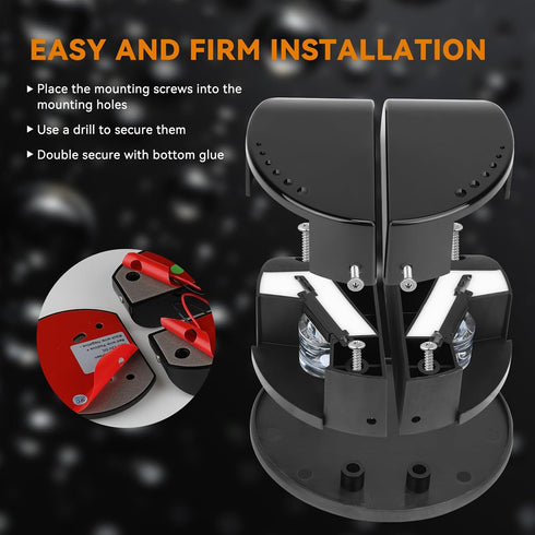 2-in-1 IP67 Boat Navigation Lights, Integrated Split Red and Green LED Bow Lights, Waterproof Navigation Lights Boat