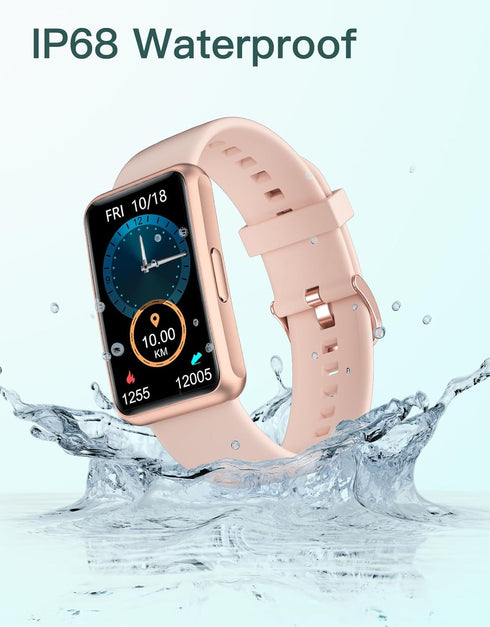 HUAKUA Fitness Tracker, No Bluetooth or APP Needed, Waterproof Fitness Watch for Men and Women