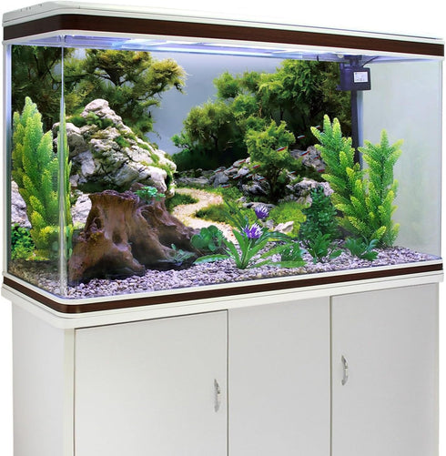 AWERT 30x18 inches Stone Aquarium Background, River Bed & Lake Vinyl Background for Fish Tank