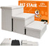 Dog Stairs, Dog Steps for High Beds 17.1" H, Folding Pet Stairs for Small Medium or Large Dogs with Storage for Bed and