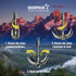 Grappling Hook and Rope 10M (32ft) - Heavy Duty Multifunctional Survival Hook with 4 Stainless Steel Claws