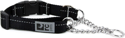RC Pet Products Martingale Dog Training Clip Collar, 3/4", Small, Black