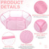 VitalCozy Hamster Playpen with Mat Small Animal Cage Tent Breathable Transparent Guinea Pig Playpen Waterproof Portable