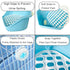 kathson Rabbit Litter Box, Pet Toilet Cage with Small Animal Cleaner Broom Brush Dustpan for Bunny