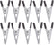 TEHAUX Parakeet Food Cage Metal Hook Clip - Bird Cage Locks, Anti-escape Clips, 20pcs Accessories