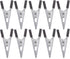 TEHAUX Parakeet Food Cage Metal Hook Clip - Bird Cage Locks, Anti-escape Clips, 20pcs Accessories