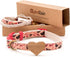 Pettsie Dog Heart Collar & Matching Bracelet - Adjustable Durable Hemp for Dog Owners, Small & Medium Sizes