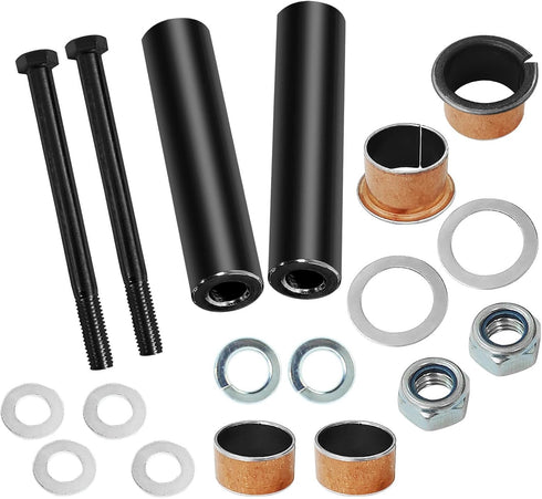 Golf Cart Spindle Bushings Kit for EZGO TXT/PDS 2001-UP Gas & Electric, Includes Spindle, King Pin Tubes, Copper Sleeves