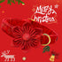 Lionheart Glory Christmas Dog Collar with Flower, Adjustable Soft Pink Collar for Large Dogs, Girl or Boy Pet Gift