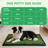 Puffluv Tray,16"x20" 2 Dog Grass Pad with Dog Litter Box, Artificial Turf Potty System with Reusable Grass Patches +