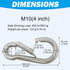 Outmate 316 Hammocks, Marine Grade Stainless Steel Carabiners Heavy Duty, Durable & Rust-Free Clips for Gym, Swing, Dog