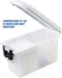 Sheffield 12635 Translucent Field Box, Ammo Storage Box for Pistol, Rifle, Shotgun, Water Resistant, Made in USA
