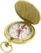 HKSWUTKW Brass Waterproof Golden Keychain Compass - Vintage Antique Design for Kids, Boy