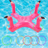 Voiiake Pool Floats Toys Games Set, Inflatable Cross Ring Toss Game Toy with 6pcs Rings for Family, Kids, Adults,
