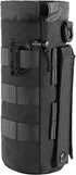 FRTKK Tactical MOLLE Water Bottle Pouch, Drawstring Open Top & Mesh Bottom, Military Water Bottle Holder
