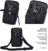 Water-Resistant Oxford Fabric Smart Phone Bag - Multifunction One Shoulder Waist Bag for Outdoor