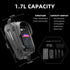 ROCKBROS Waterproof Bike Phone Bag, EVA Hard Shell Bike Pouch with Rain Cover for iPhone 14/12/11 Pro