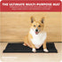 My Doggy Place Microfiber Dog Mat 18" x 24" Charcoal, Absorbent Quick-Drying Dog Paw Cleaning Mat, Non-Slip Rubber