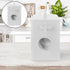 TOPPERFUN Iron Airtight Storage Bucket with Lid White Dry Food Container for Kitchen Flour Canister Suitable for Pantry