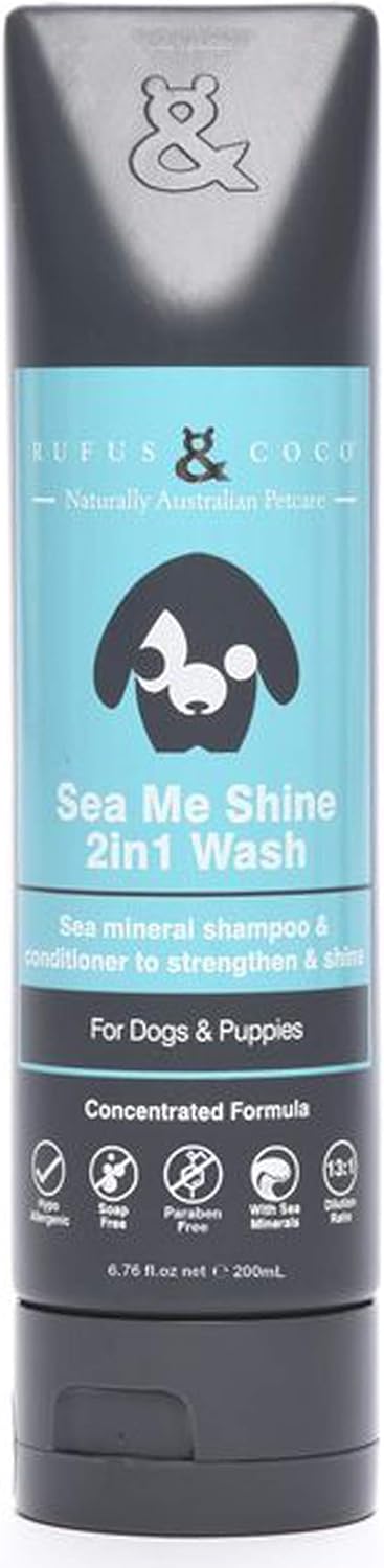 Rufus & Coco Natural Oatmeal Dog Shampoo and Conditioner for Sensitive Skin|