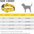 Martingale Collar for Dogs, Adjustable Soft Nylon Dog Collars with Cute Patterns for Small Medium Large Dogs (Yellow