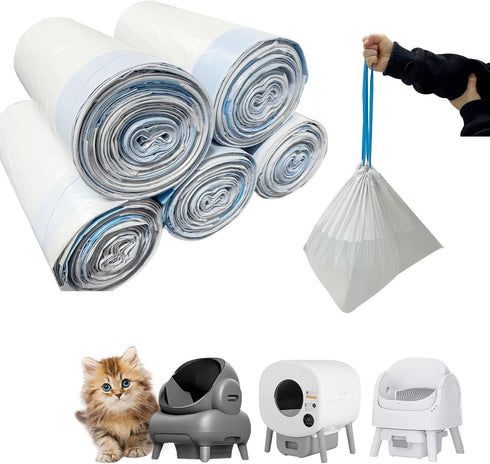 125 Counts Cat Litter Liner Bags Compatible with Neakasa and PetPivot Open-Top