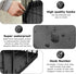 24 Inch 8 PJYuCien Dog Playpen Bottom Pad, Fits Width Panels Regular Octagon Metal Exercise Pet Playpen, Black
