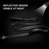 TwoEar 6FT 1IN Strong Black Dog Leash, 2 Padded Handles, Traffic Handle for Extra Control, Reflective Lead for All Dogs