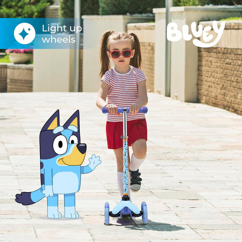 Self Balancing Kick Scooter - Light Up Wheels, Extra Wide Deck, 3 Wheel Platform for Kids & Toddlers (Ages 3+)