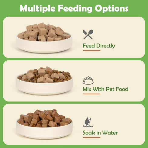 MON2SUN 10.6oz Freeze Dried Chicken Liver Cat and Dog Treats, Single Ingredient Natural and Healthy Dog Snacks, High