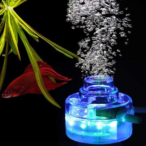 Colorful Gradient Underwater Bubble Fish Tank Light, Submersible LED Waterproof for Fish Tank (U.S. regulations)