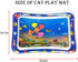 (#3) Water Play Mat for Cats, Cat Water Play Mat for Indoor Cats, Water Mat for Cats Play, Pet Water Sensory Play Mat