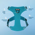Voyager No Pull Dog Harness for Extra Small Dogs, Adjustable Soft Pet Harness with Dual Leash Attachments, Turquoise