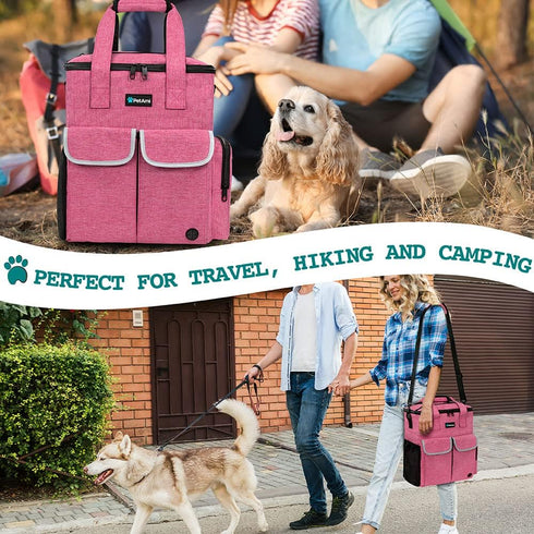2 2 1 PetAmi Dog Travel Bag Pet Supplies Accessories Organizer for Traveling, Camping, Weekend; Cat Pet Travel Bag Kit