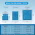 16 PCS Aquarium Filter Cartridge Compatible with Aqua-Tech Filters (EZ-Change #3) for 20-40 & 30-60 Power Filter
