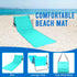 Bo-Toys Bo Toys Portable Beach Mat Lounge Chair and Tote (Plain Blue)