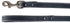 Affordable European Luxury Medium Soft Navy Leather Dog Lead, Made in USA