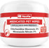 Nootie Medicated Dog Wipes, 60 Pads Antifungal Antibacterial Antimicrobial 2% Chlorhexidine for Dogs and Cats, White